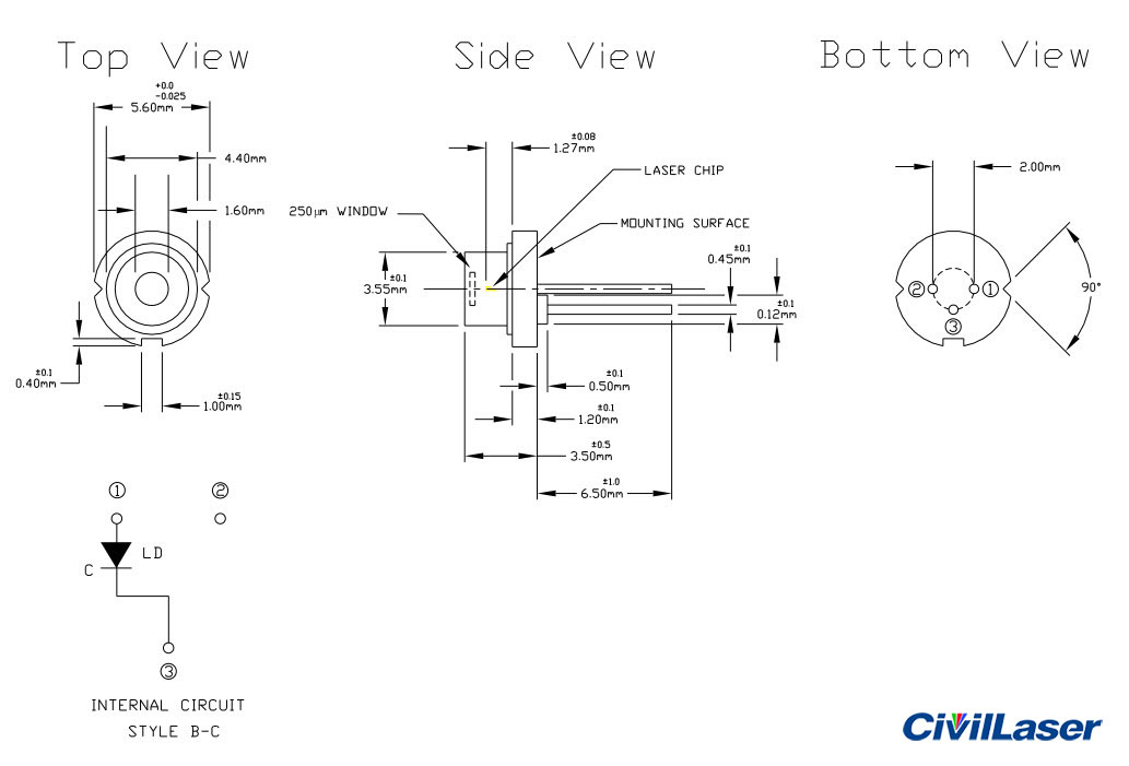 660nm 100mw Mitsubishi laser diode
